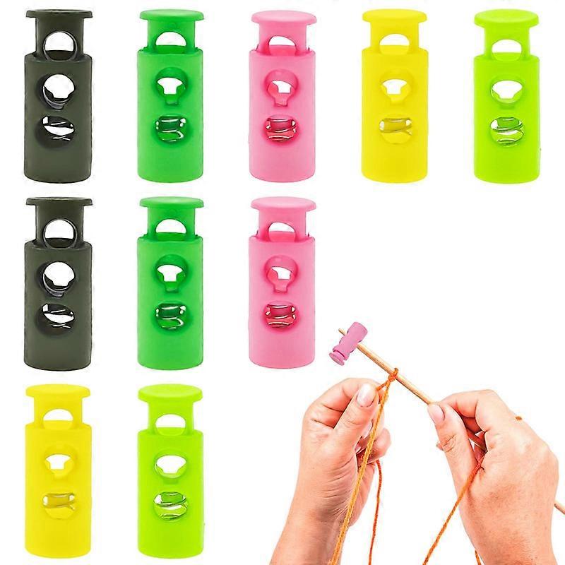 10 Pack Knitting Stitch Stoppers, Spring Needle Stopper