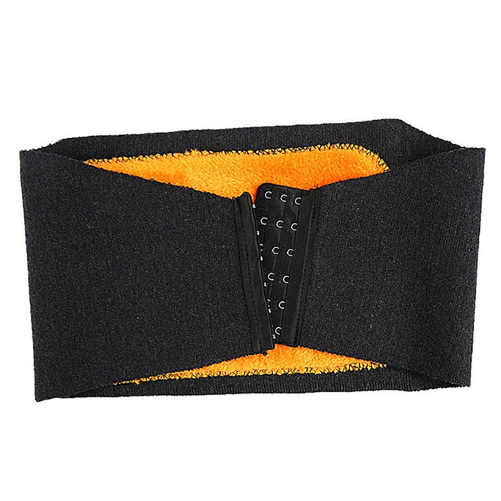 Thermal Plush Waist Warmer Adjustable Comfortable Thickened High Elastic Three-row Buckle Design Waist Support Belt
