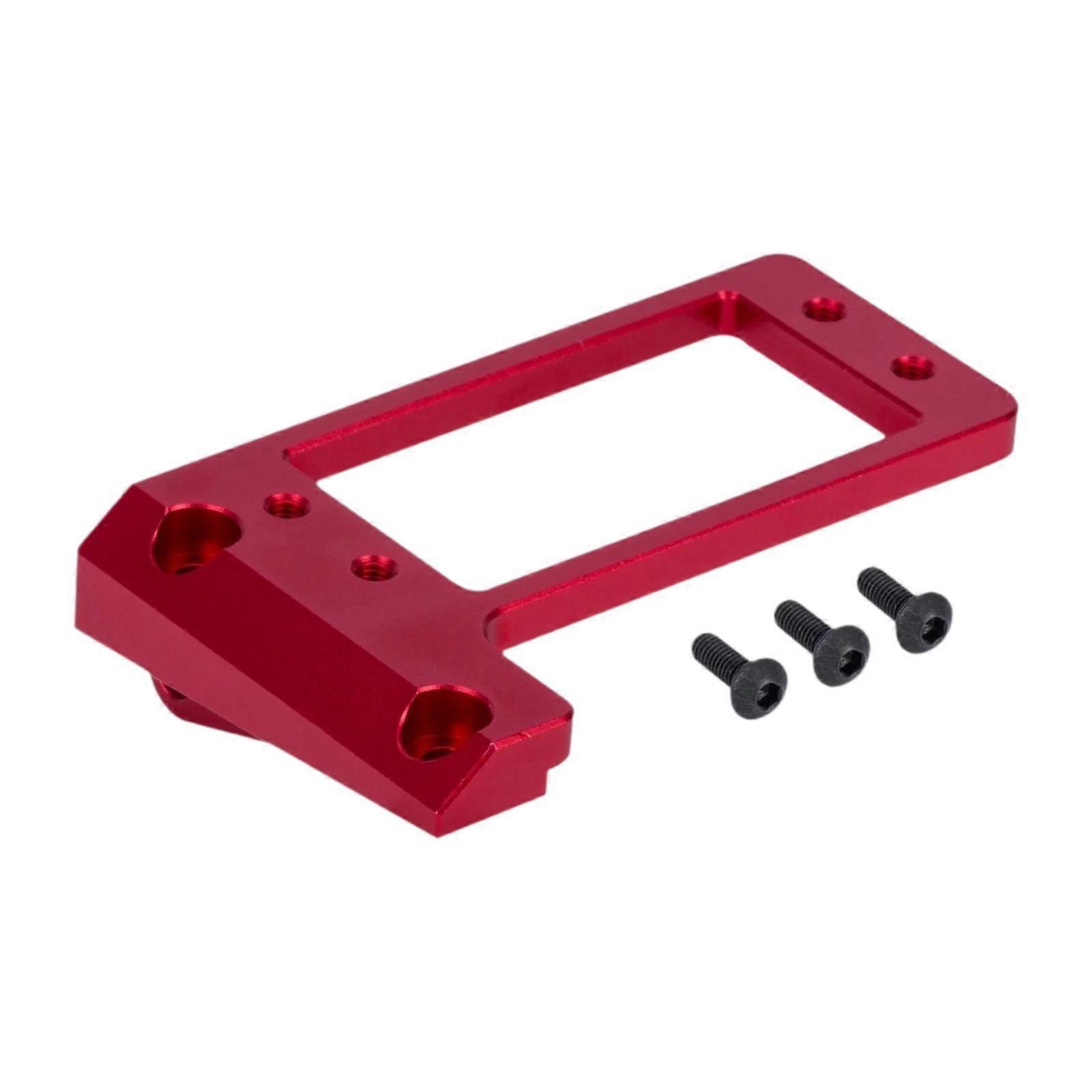 1/10 RC Servo Mount Rustproof Sturdy Professional Front Axle Servo Mount red