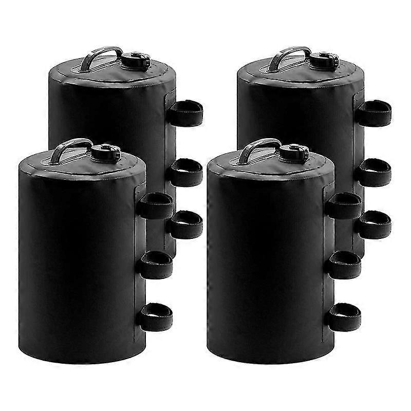4pcs βάρη νερού θόλου, 10l βάρη νερού σκηνής βαρέων βαρών τέντες Αξεσουάρ κολάν (μαύρο)