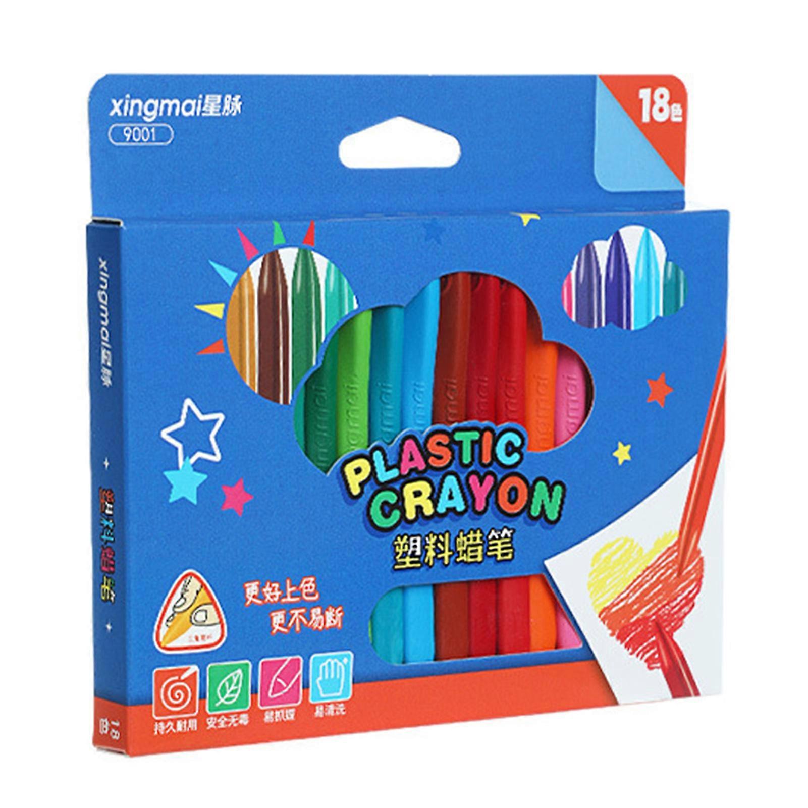 12/18/24/36 Color Triangles Bar Shape Erasable Crayons Non-Dirty Hand Colored Pencils Children's Day Gift
