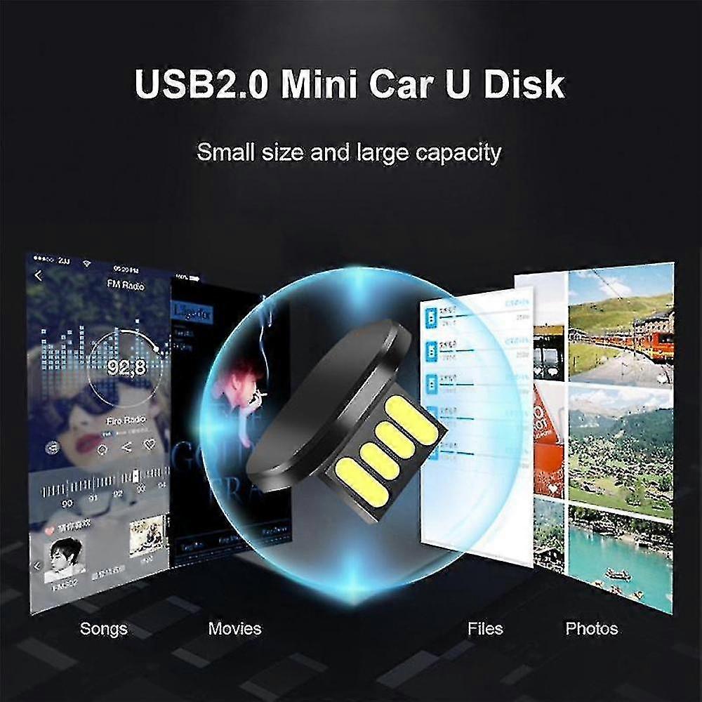 Mini Short Car U Disk Pendrive Usb Flash Drive Memory Stick 16gb
