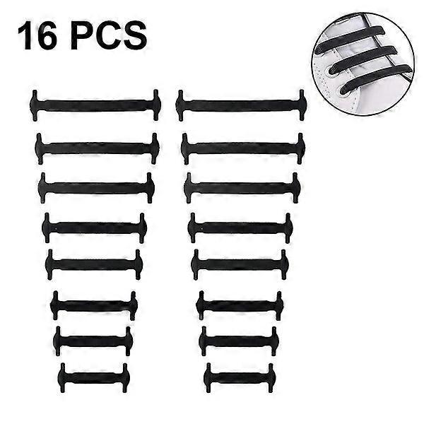 Bran Elastic Silicone Laces Flat Loopless Shoe Straps For Children & Adults