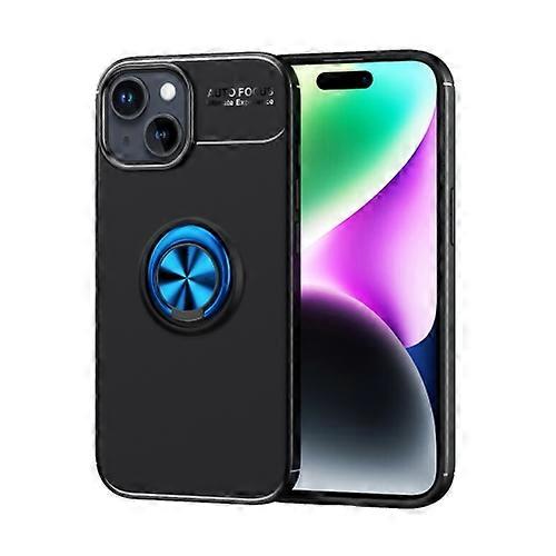 For iPhone 15 Metal Ring Holder TPU Phone Case