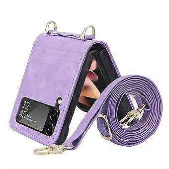 Folding Pu Leather Phone Case For Samsung Galaxy Z Flip 3