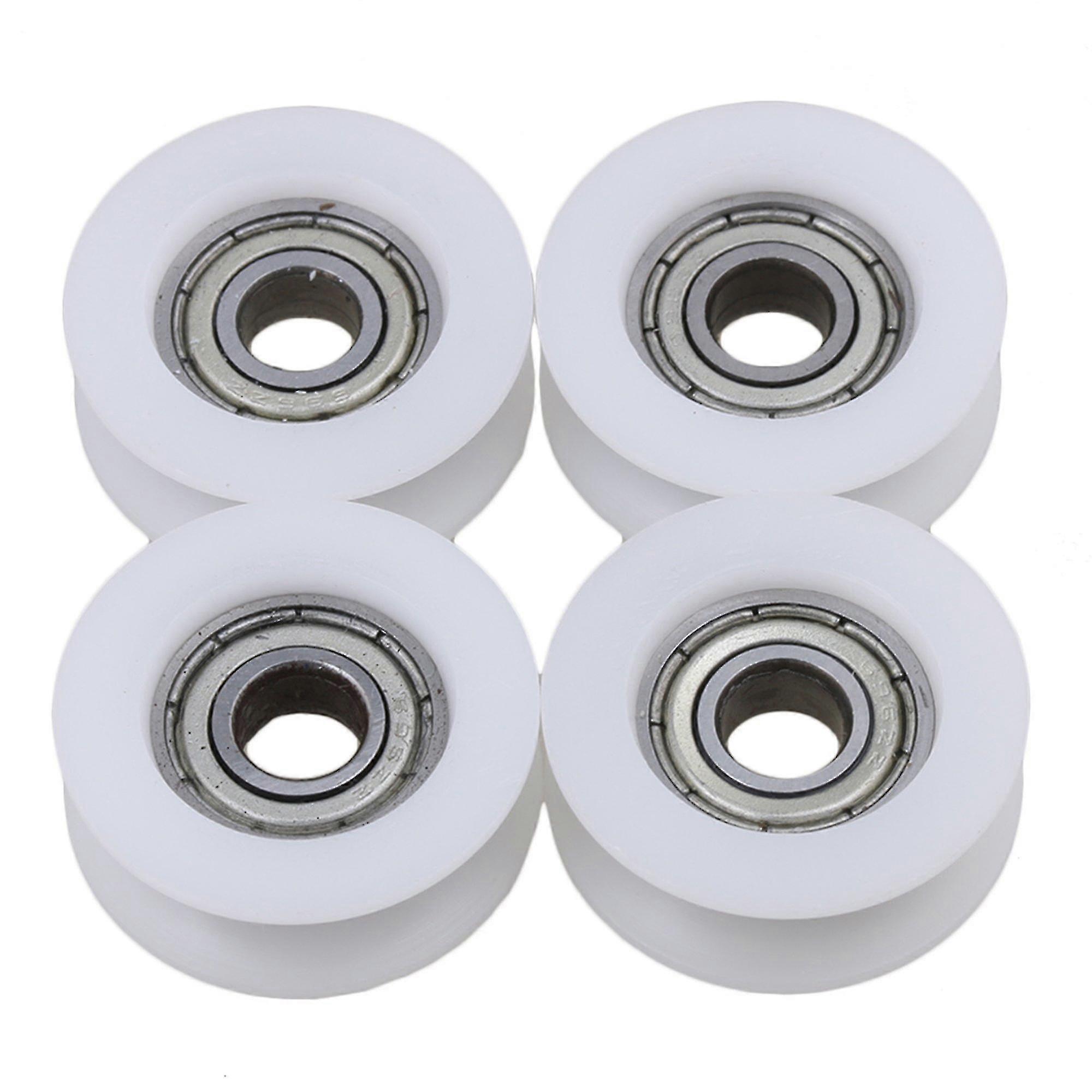4pcs U αυλακωτό ρουλεμάν οδηγός τροχαλίας ρόδα 6x24x9mm για την τροχαλιά επίπλων