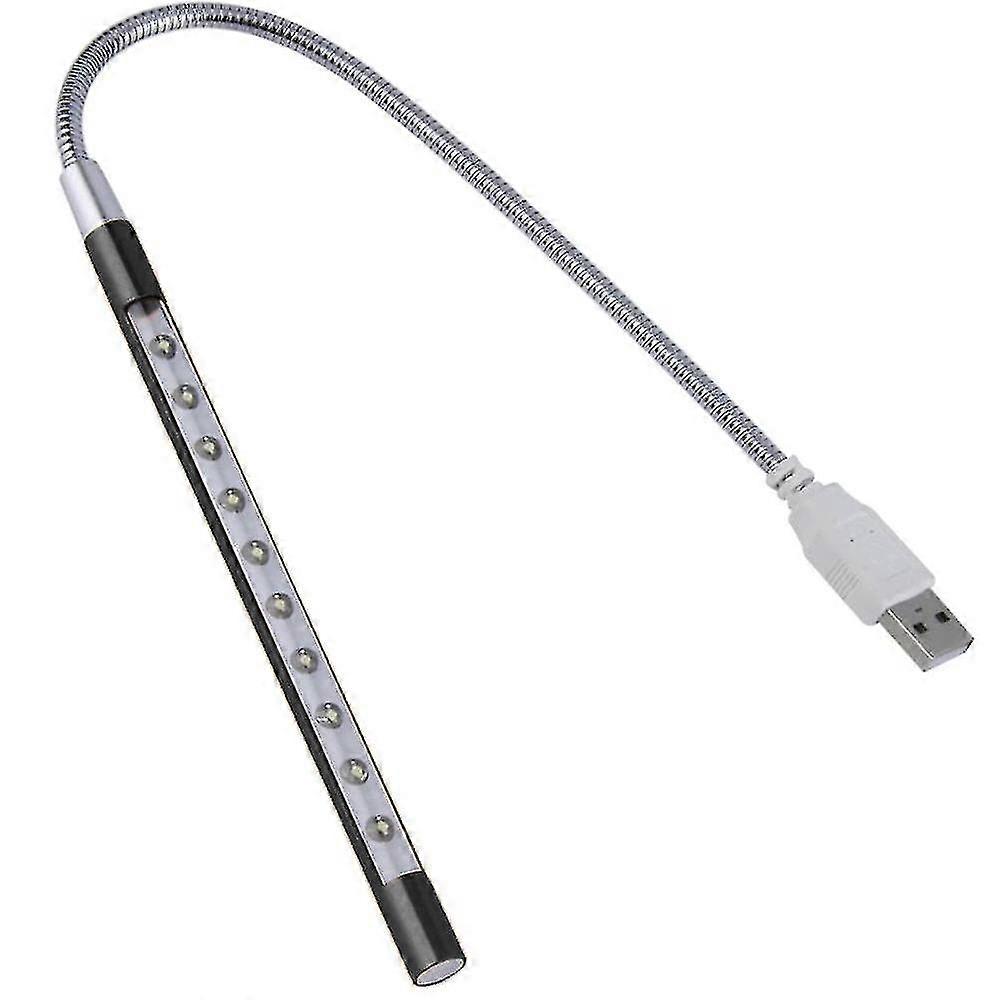 Light Laptop Lamp Usb Led 5v 1w 10 Led Long Gooseneck Touch Dimmer Lamp Notebook Keyboard Night Light