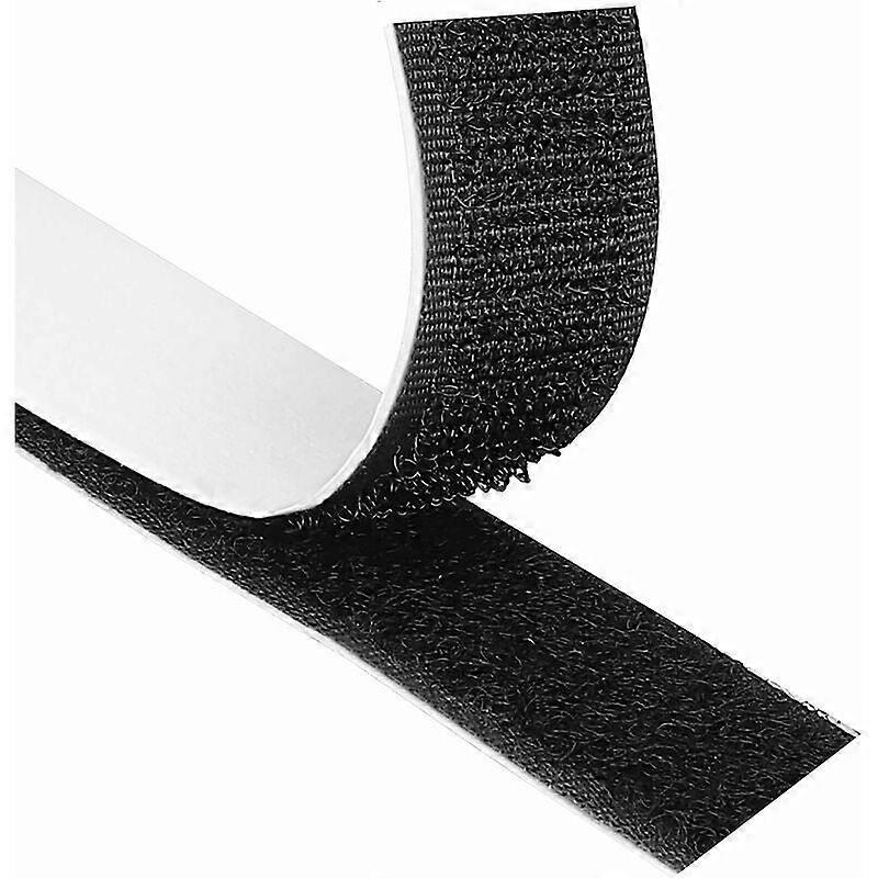 8M Extra Strong Self Adhesive Velcro Tape, Double Sided Adhesive with Velcro 20mm Wide Sticky Back Velcro Strip and Hook and Loop Tape (Black)