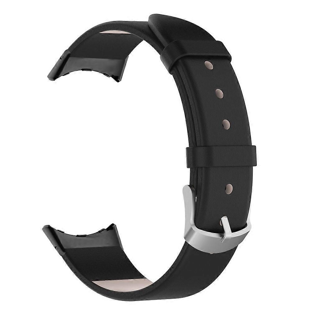 SKALO PU-Läder Armband Google Pixel Watch / Pixel Watch 2 - Svart