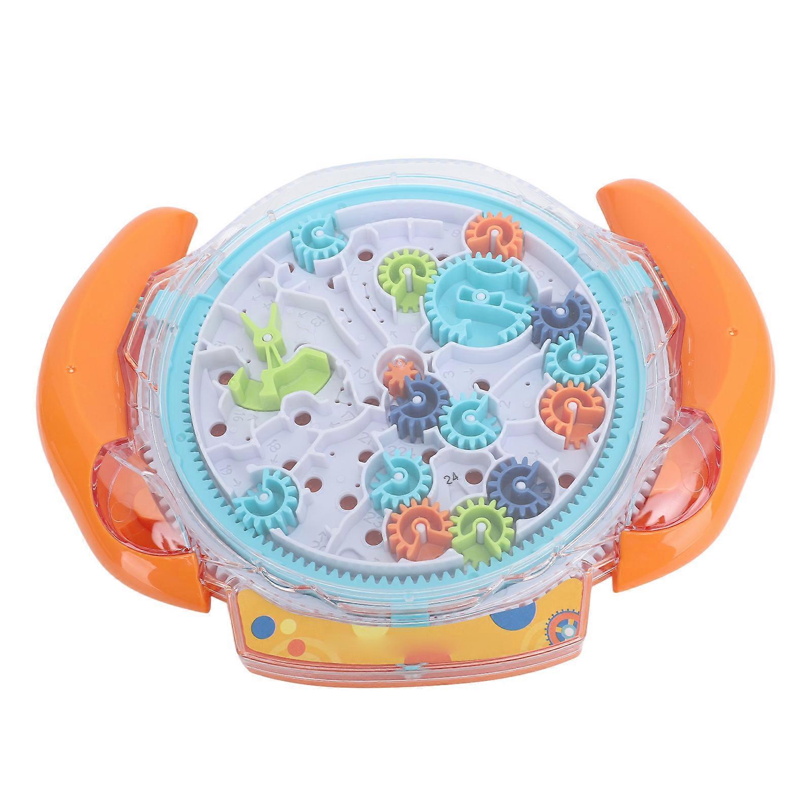3D Maze Puzzle Games for Kids Gear Control Brain Teaser Fine Motor Skills Game Maze Puzzle Toy Orange