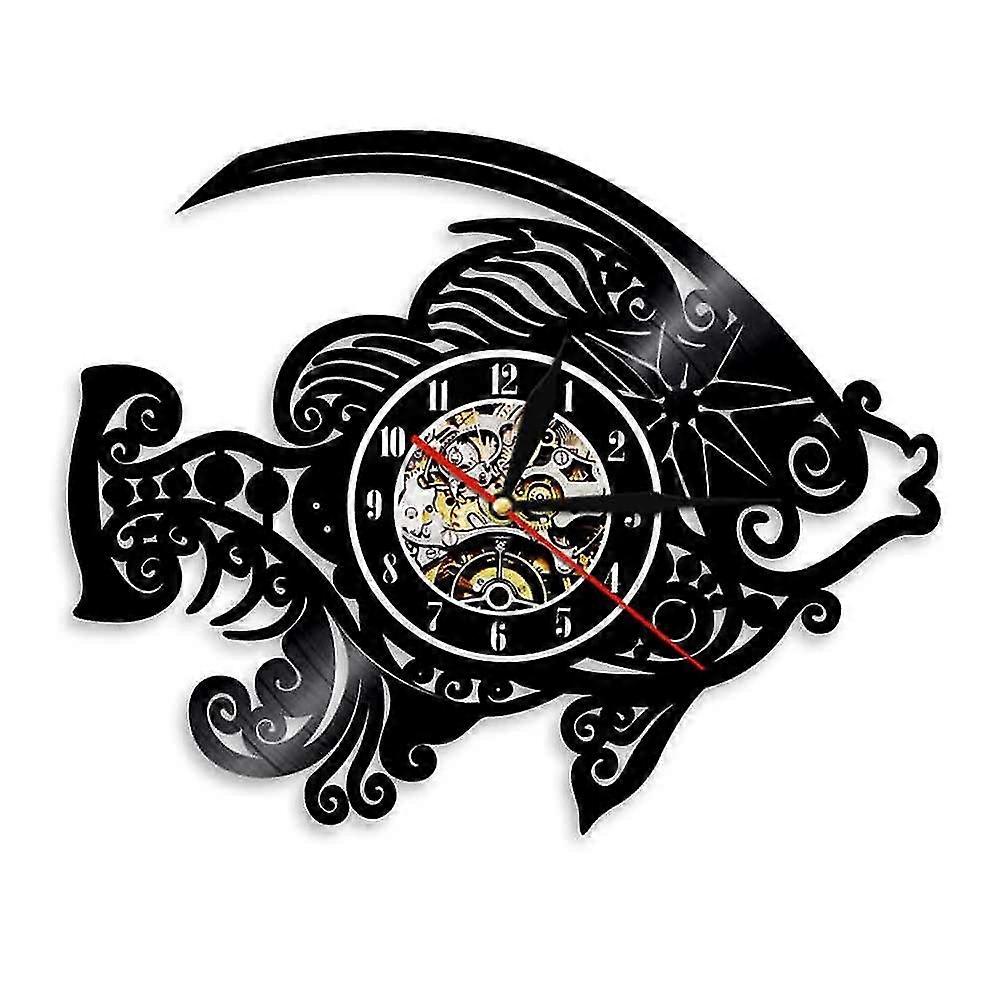 Vinyl Record Wall Clock Retro Wall Clock Led Night Light Wall Clock