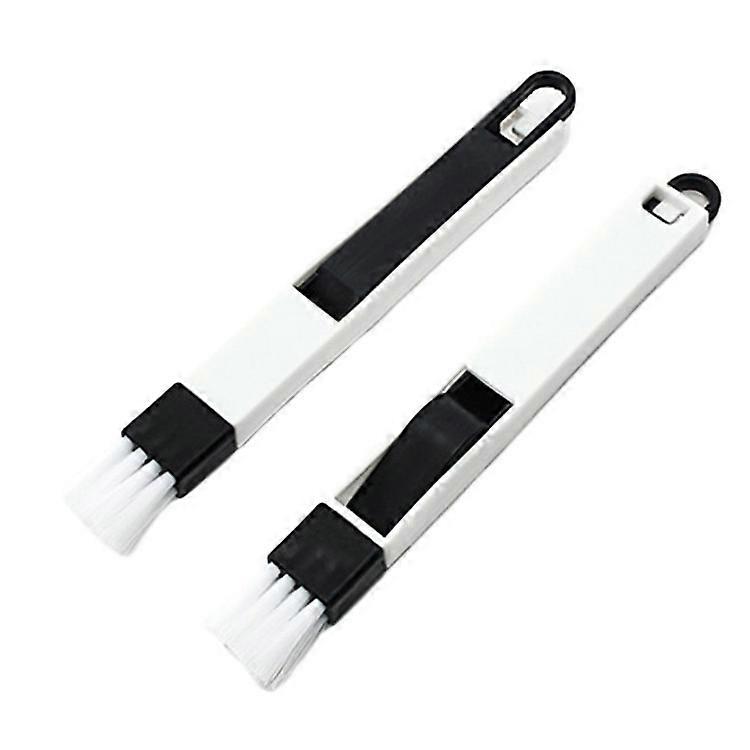 10pcs Plastic Corners & Edges Dust Multipurpose Use Cleaning Brush for Window Frame, Keyboard with Mini Dustpan, 18*1.7cm