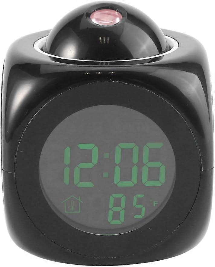 LCD Digital Alarm Clock with Indoor Temperature Time Display, Tim