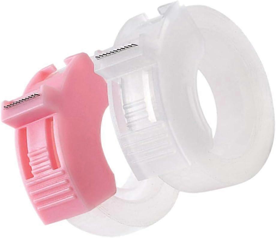 2 Pieces Tape Dispenser Mini Handheld Plastic Tape Dispenser Tape Cutter Machine with