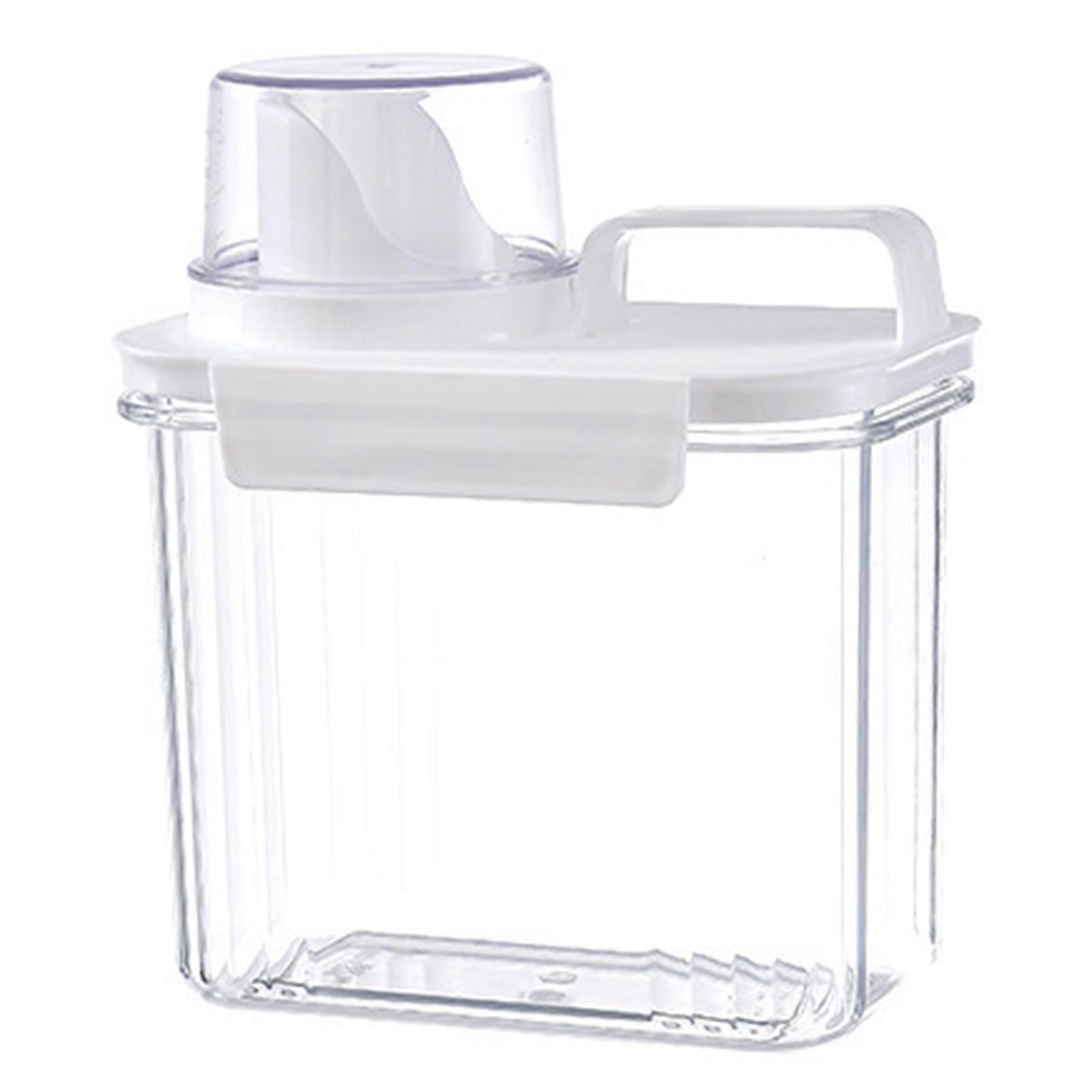 1500/2000/2800ml Laundry Detergent Dispenser Bottle Clear Easy Pour Design Leak-Proof Cap Liquid Soap Dispenser Bottle