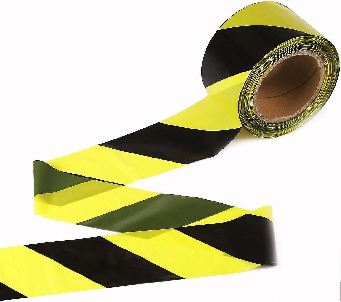 Warning Tape - 50mm x 30m per Roll - for Floor/Safety Marking - Black/Yellow Stripes