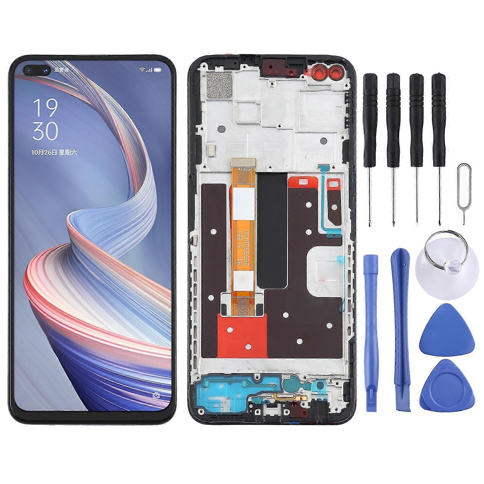 Tft Lcd Screen For Oppo A92s/reno4 Z Pdkm00 Digitizer Full Assembly With Frame