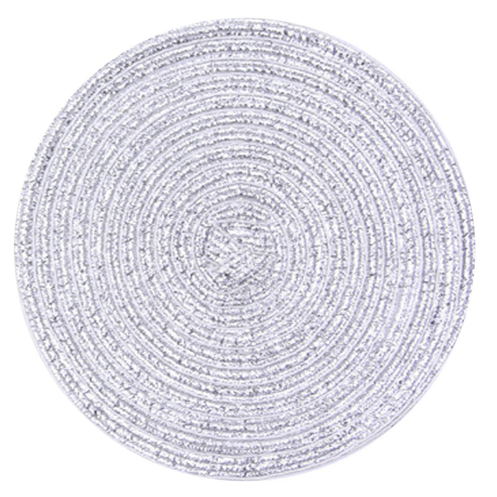 Table Insulation Pad Woven Anti Slip Round Cotton Yarn Table Insulation Pad For Home