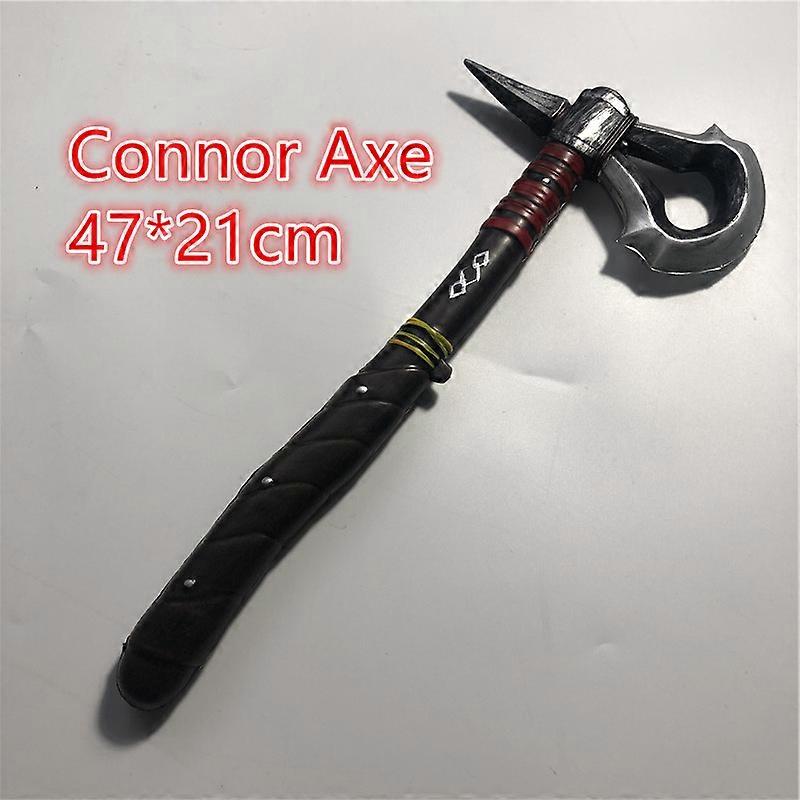 47cm Cosplay Axe Primitive Tribe Connor Axe Prop Weapon Role Playing Game Movie Cos Ratohnhake:ton Axe PU Weapon Model Toy 1:1