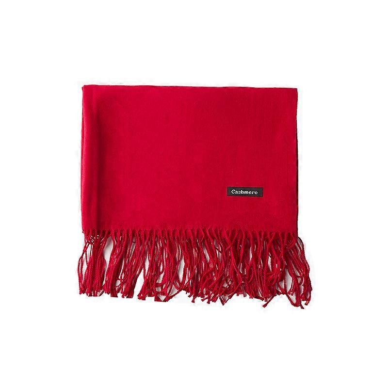 Women's Warm Long Shawl Winter Warm Large Scarf Camel