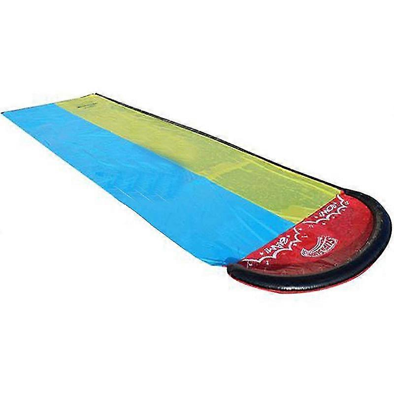 Giant Slide حصيرة مزدوجة العشب الزلاجة المائية الانزلاق حمام سباحة مائي - لعبة مائية خارجية 480x140cm