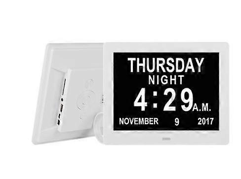 2024, Dementia Clock with British DST Adjustment, 30 Alarms & Custom Reminders