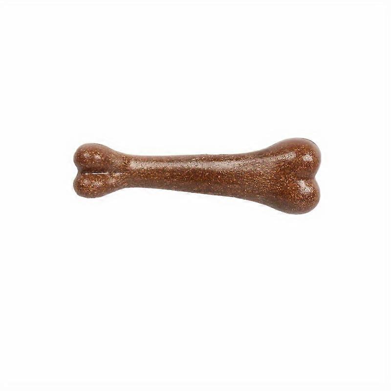 Dog Durable Beef Flavored Chew Toy, Bone Shaped Dog Interactive Play Toy, Teeth Clean Training Toy Pet Supplies