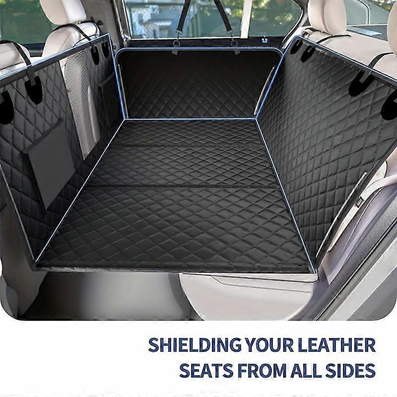 Ultimate Waterproof Dog Car Seat Cover - Scratch-Proof Hammock with Mesh Window - Secure Anti-Slip Design for Cars, SUVs & Trucks - Perfect Backseat P
