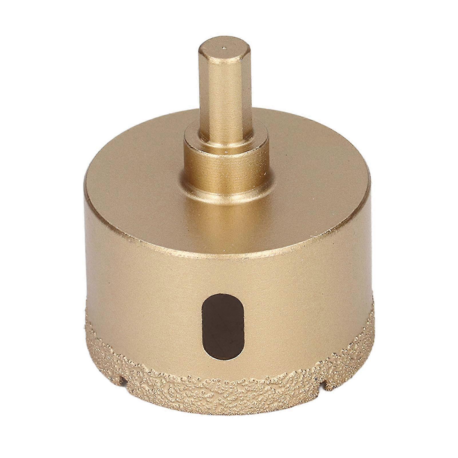 55mm Diamond Hole Saw Drill Bit for Porcelain Glass with Triangular Shank - Carbon Steel Tile Opener