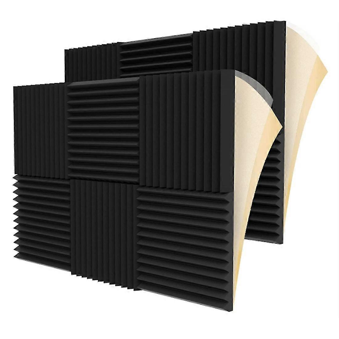 12 Pieces Acoustic Foam Panel -adhesive,acoustic Foam Panel,sound Insulation Pad,reduce Noise,for S
