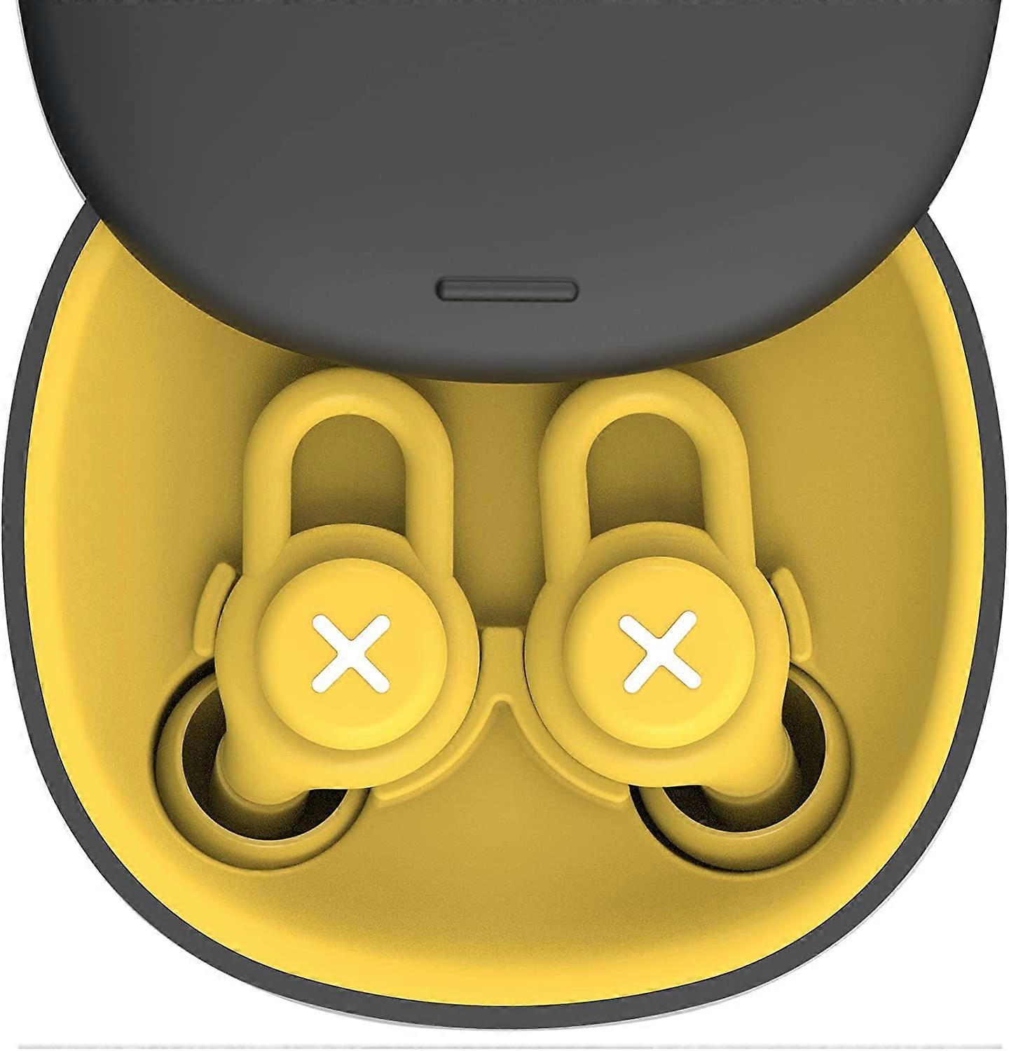 Noise Canceling Earplugs Soft Silicone Sleeping Earplugs Anti-Snoring Noise Sensitive Flight Hearing Protection (Yellow)