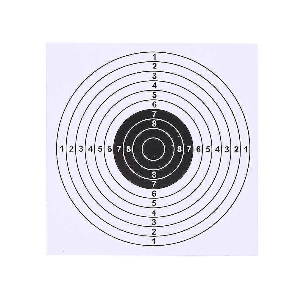 Archery Target Paper Face 14*14cm - 100pcs Lot for Arrow Bow Shooting Hunting Practice (White)