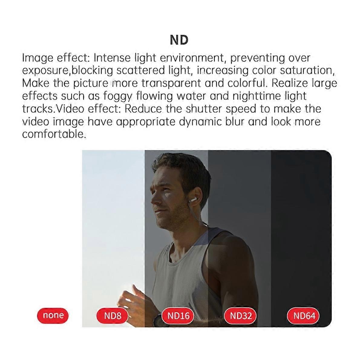 for Spirit Eye Pocket3 Filter Polarised Wide Angle Macro Accessory Lens III Camera Mirror Filter K