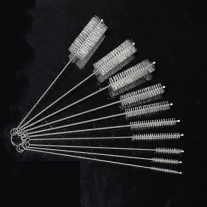 10pcs Test Tube Nylon Cleaning Brush Bottle Straw Washing Cleaner Lab Tool