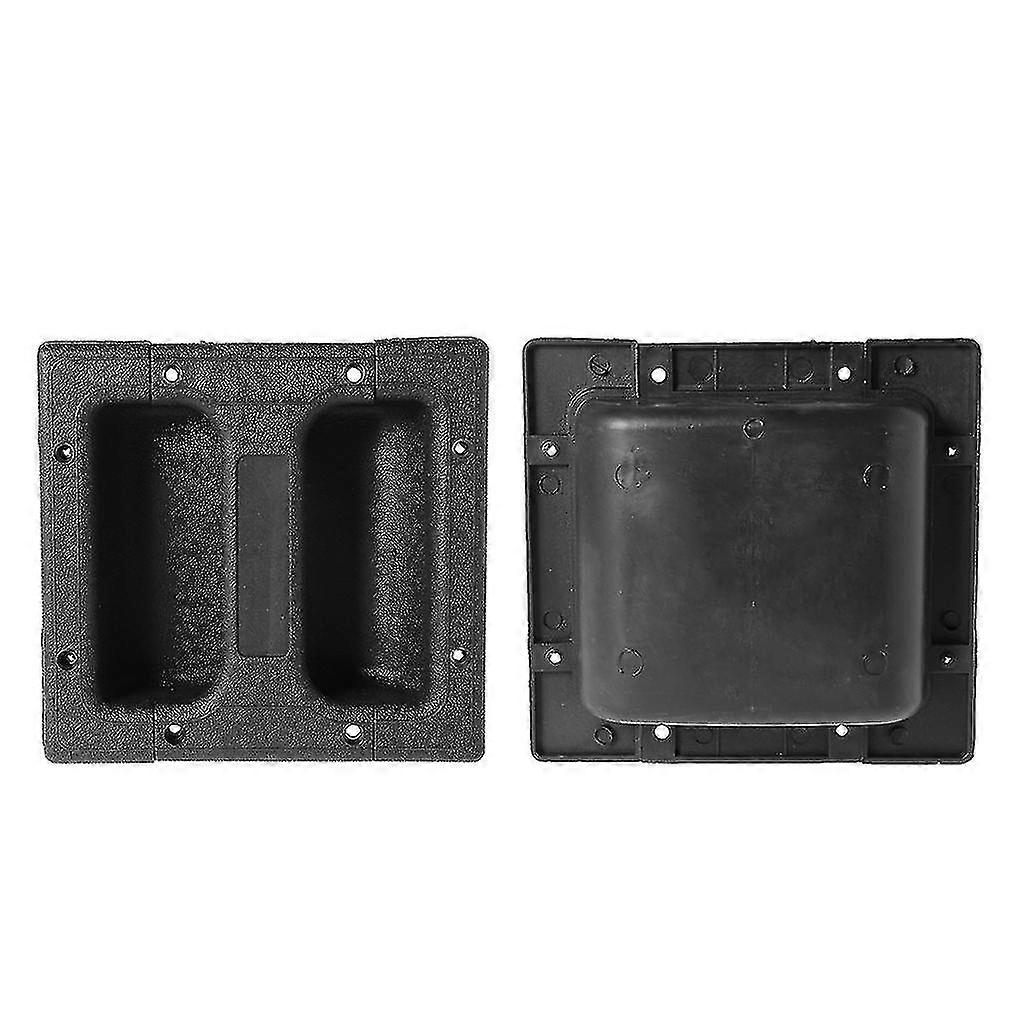1 Set Loudspeakers Recessed Handle Pull Handles Container Handle Black