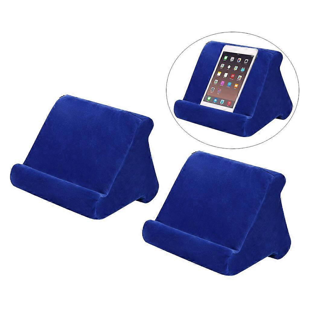 2x Tablet Pillow Holder Multi-Angle Phone Support Book Rest Stands Burgundy