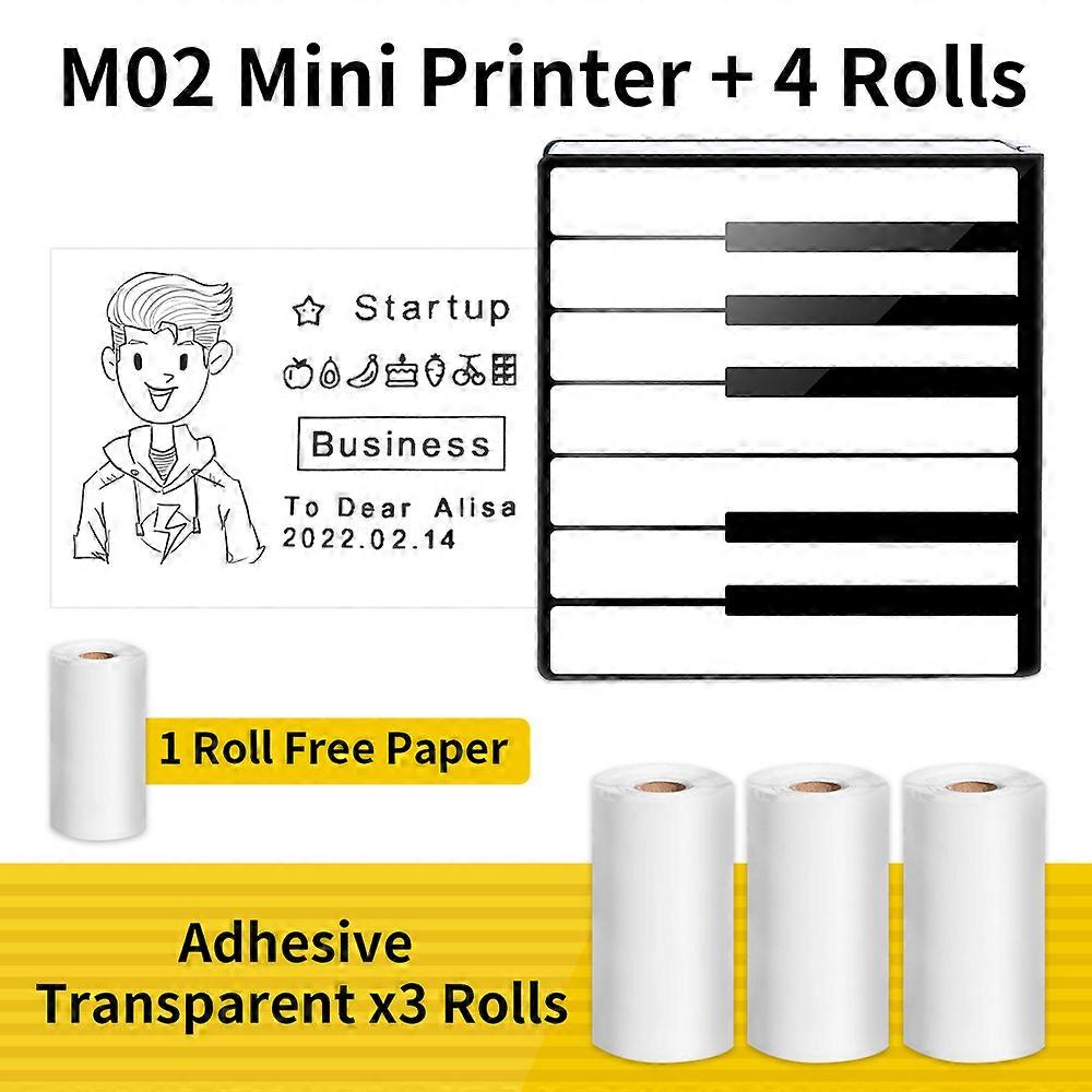 Redkid M02 Pocket Printer Mini Bluetooth-Compatible Wireless Portable Mobile Printer Thermal Sticker