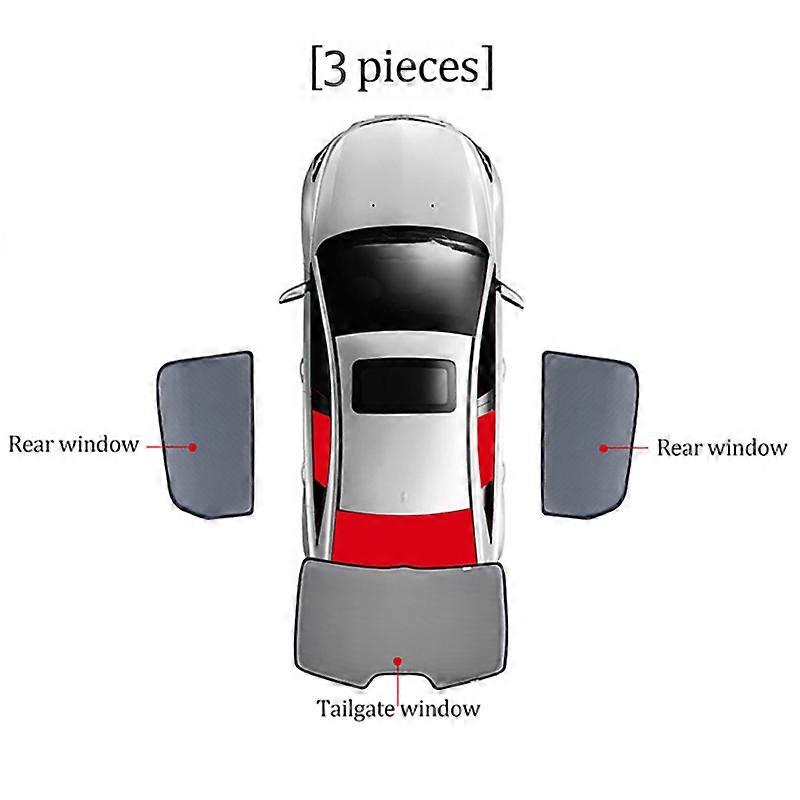 For Ford FIESTA Hatchback 2008-2017 Car Sunshade Shield Front Windshield Frame Curtain Rear Side Baby Window Sun Shade Visor