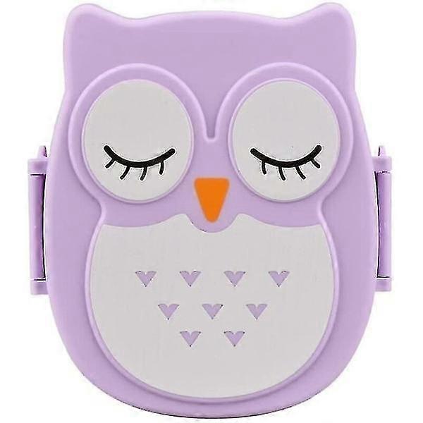 キッチン収納アクセサリーポータブルかわいいフクロウLeakpr OOF長方形ランチボックス子供用食品フルーツ収納容器