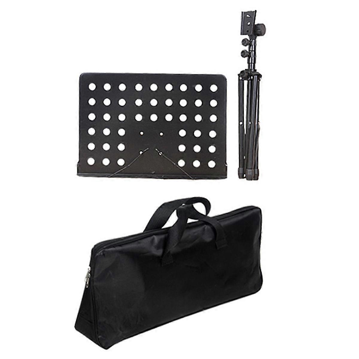 Foldable Sheet Music Score Tripod Stand Holder Metal Music Sheet Stand for Guitar Violin Piano Music Stand