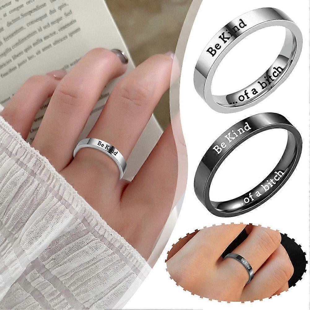 New Upgraded Be Kind Of A Bitch Ring For Women,To Sorority Sisters Best Friend Inspirational
