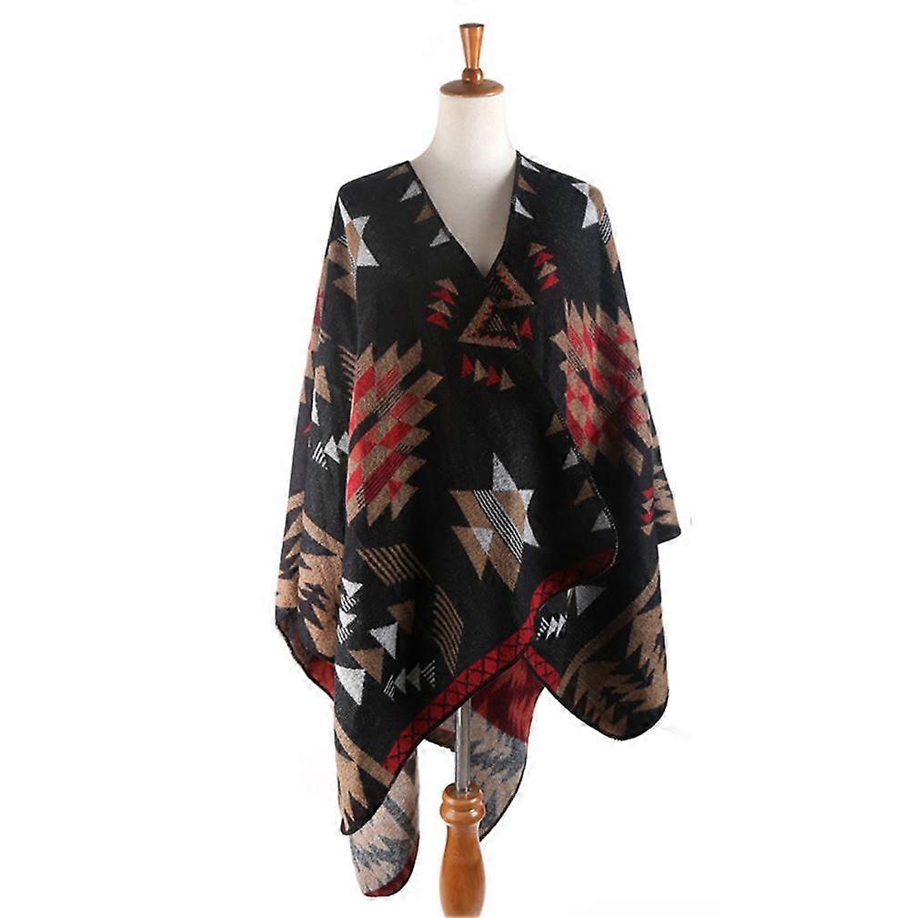 Pashmina Shawl Scarf Open Front Poncho Winter Cardigant for Lady