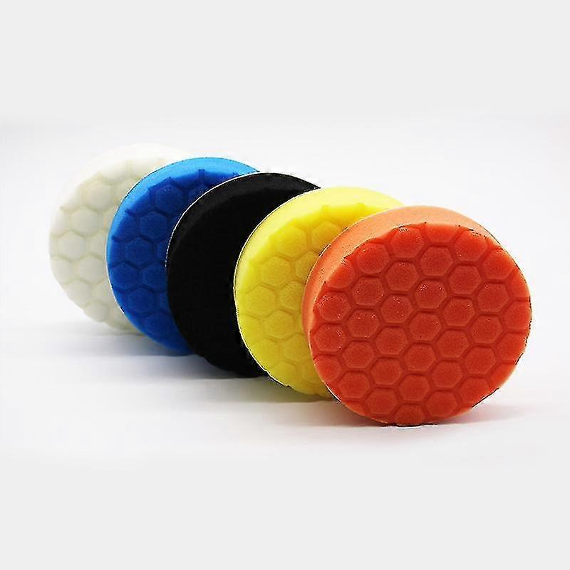 Polishing Sponge, Polishing Set, 5 Pieces 150mm Hex Logic Polishing Pad Polishing Sponge Car Kit