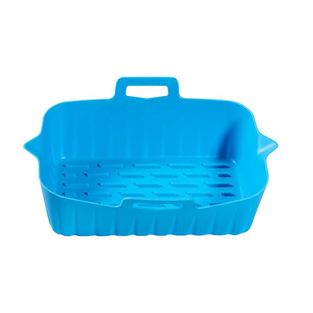 Heißluftfritteuse Silikon Liners Korb, Heißluftfritteuse Silikonschüssel, wiederverwendbares Backblech Kochofen Zubehör