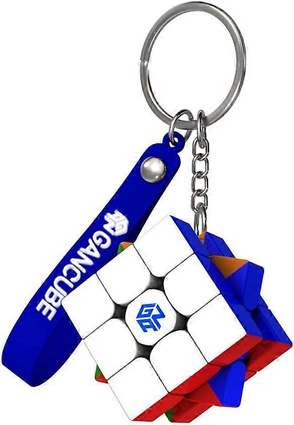 330 Cube Key Ring 3x3 Speed Cube Keychains Gan Mini Cube Toys Gift 1.2 Inch (Standard Version)