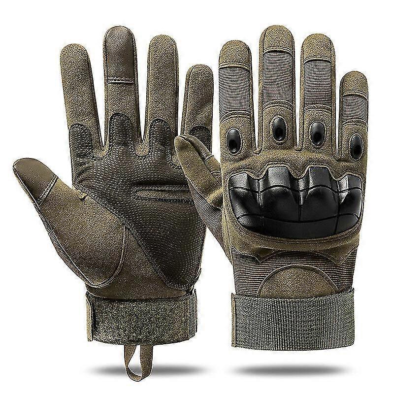 Military Tactical Hard Knuckle Gloves Full FingerFingerless Army Combat Hunting XJY