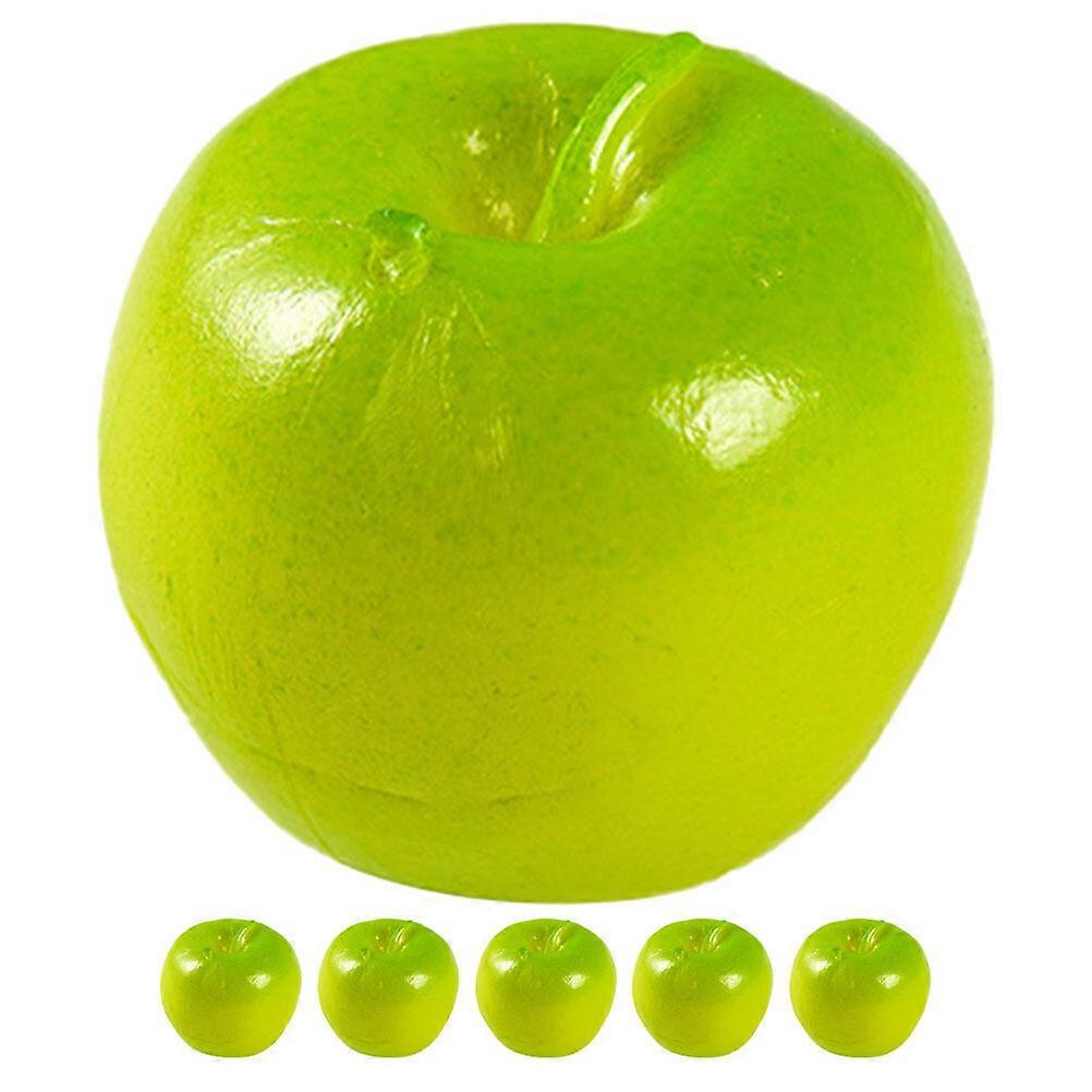 6pcs Fake Fruit Artificial Apples Simulated Fruit Models Mini Realistic Apples Model Props