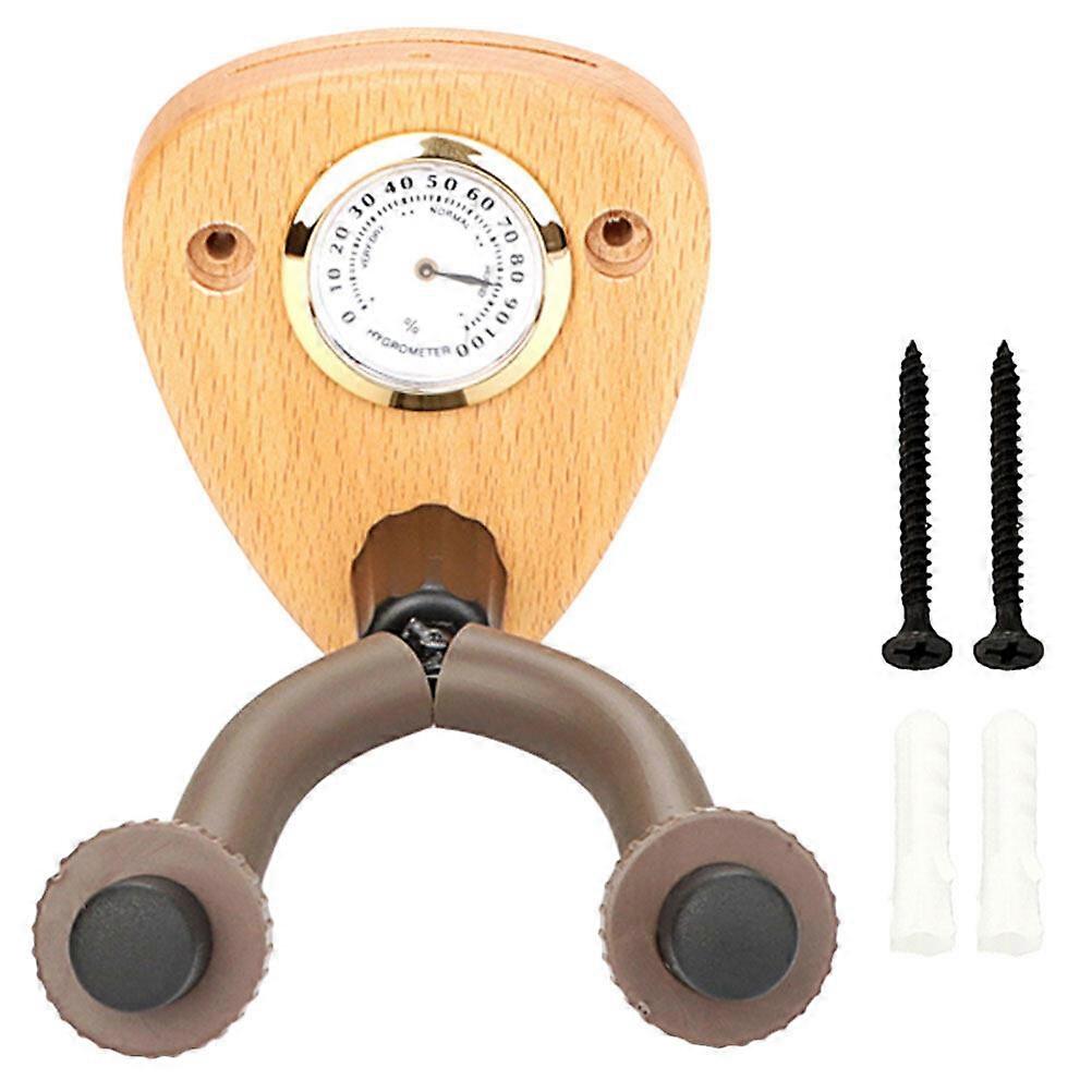 Electric Guitar Wall Mount Hanger Wall Mount Guitar Hook Hanger with Hygrometer