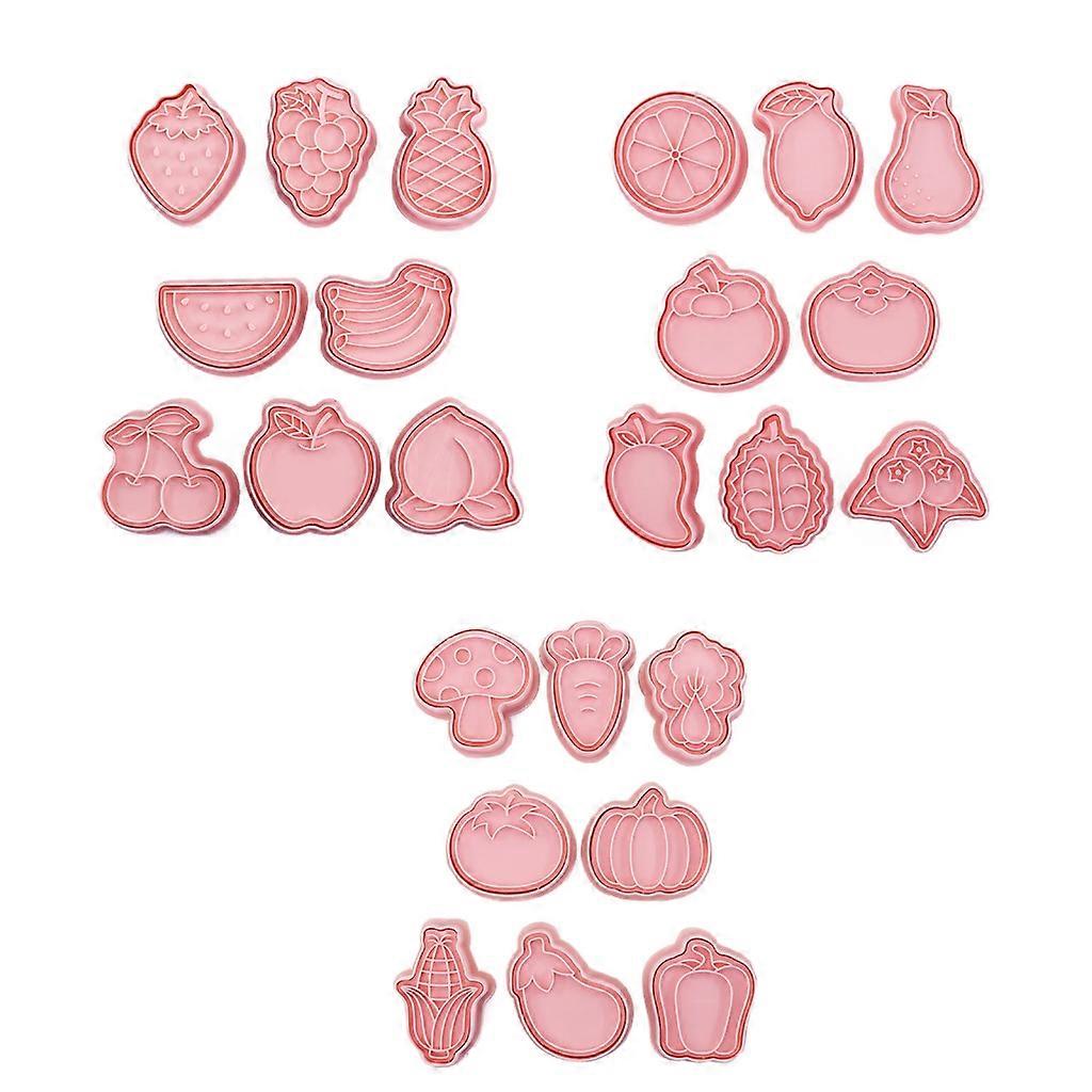 24Pcs Cookie Press Molds DIY Kitchen Accessories Cookie Cutters Cookie Cutters