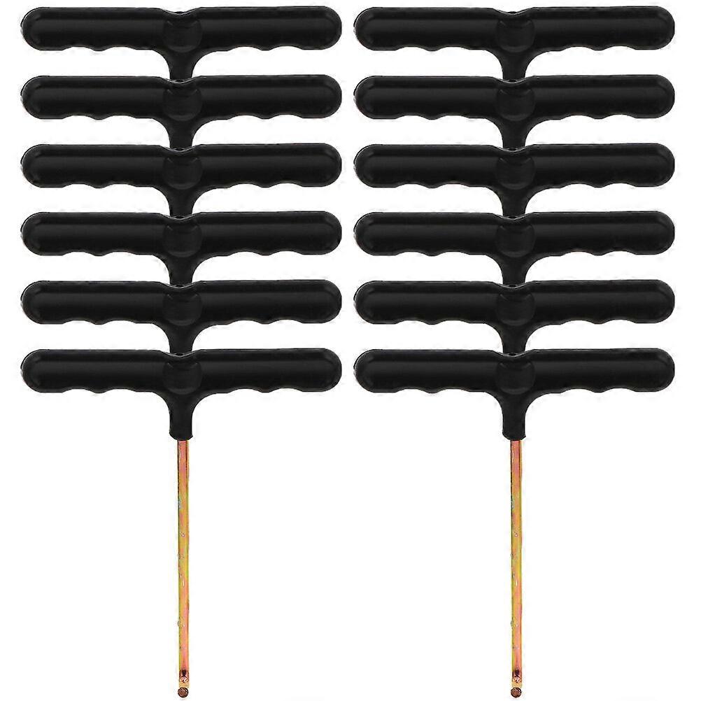 12Pcs Portable Shoelace Pullers T-shaped Tightening Hooks Portable Trampoline Spring Tool